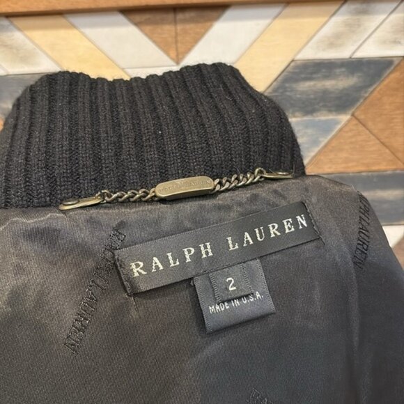 Vintage Ralph Lauren Black Label Wool Angora Cashmere Blend Vest Black size 2 - Picture 10 of 15